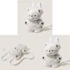 Plush Bear Bag For Girls With Zipper Closure And Soft Material For Daily Use