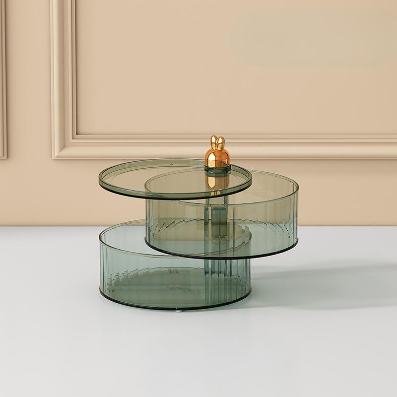 New Year's Home Living Room Candy Box High-end Light Luxury Transparent Dried Fruit Plate New Year's Nut Snack Storage Box