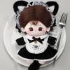 Cat Tail Cotton Doll's Clothes Maid Dress Plush Doll Clothes  Doll Accessories