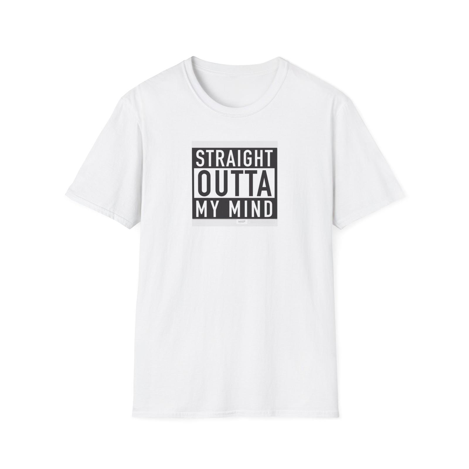 

Straight Outta My Mind T-Shirt | Graphic Text Tee 5XL різнокольоровий