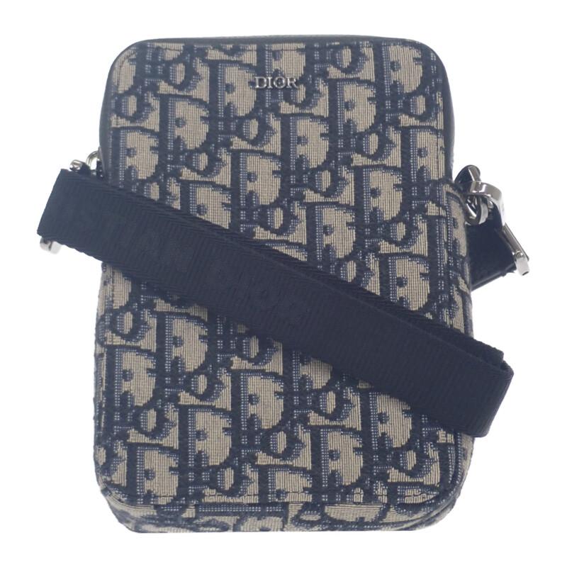 Dior  2ESBC265YSE-H05E Shoulder Bag Navy/beige canvas/leather Women
