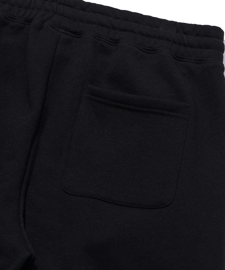 URBANAGE One-Pleat Wide Sweatpants_Black