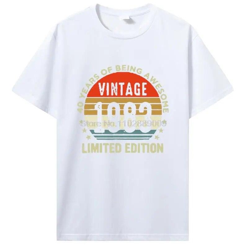 The Best Birthday Present Ever T Shirt For Unisex And Women Old Gifts Vintage 1983 Limited Edition Birthday TShirt Cotton Tees