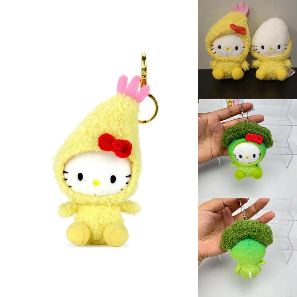 Hellokitty Shrimp Plush Toy Backpack Pendant Cute And Fluffy Kitty Design