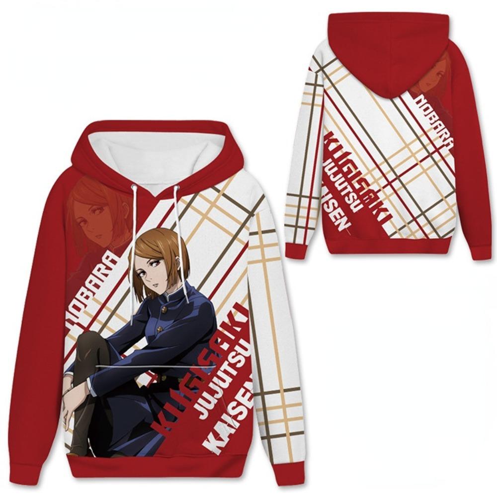 Худи свитшот мужской повседневный Jujutsu Kaisen МУЛЬТЯШНЫЙ Худи пуловер унисекс оверсайз свитшот XS