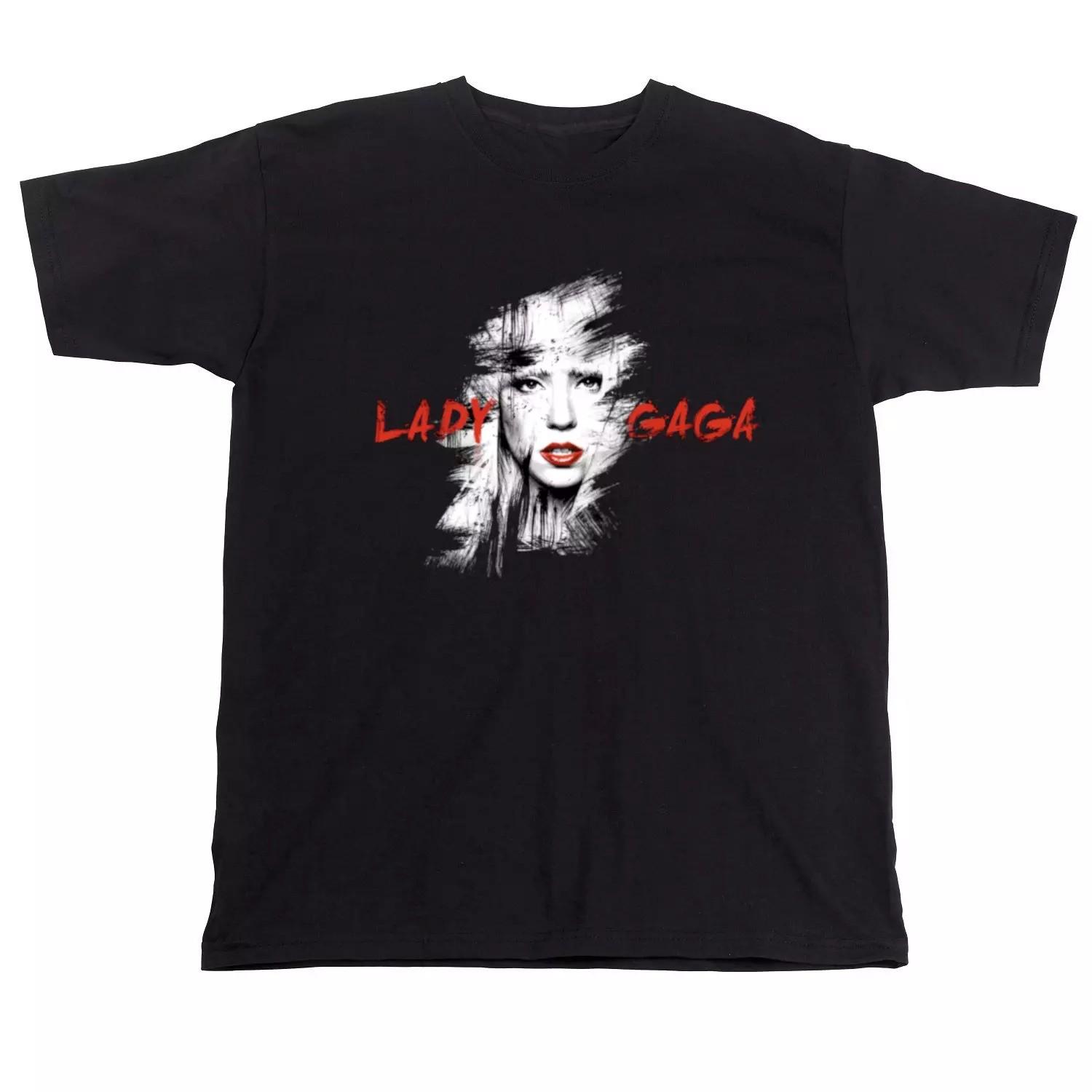 VTG Lady Gaga Album Men T-shirt Black Cotton Tee All Sizes S-5Xl 3F154 S разноцветный