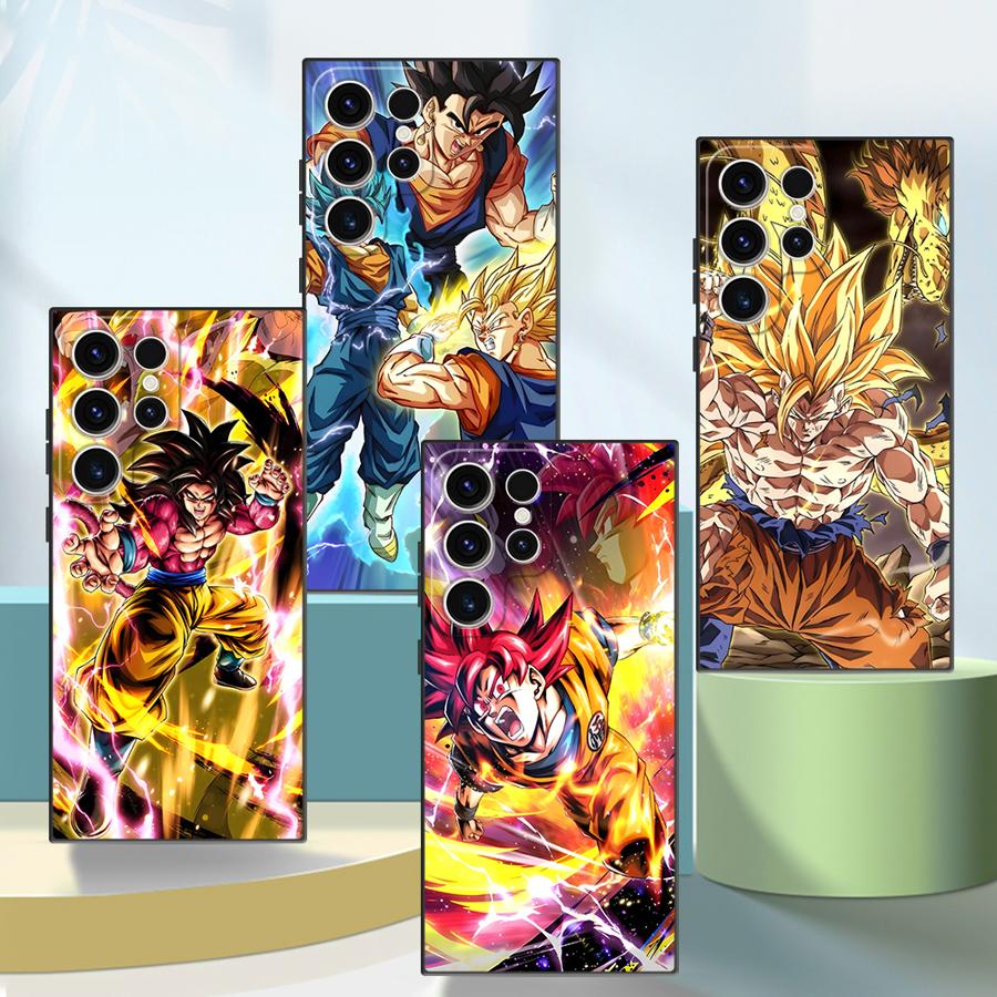 Dragon Ball Cartoon Goku Black Soft Phone Cover Case for Samsung Galaxy S23 Ultra S20 S25 Edge S21 FE S24 Plus
