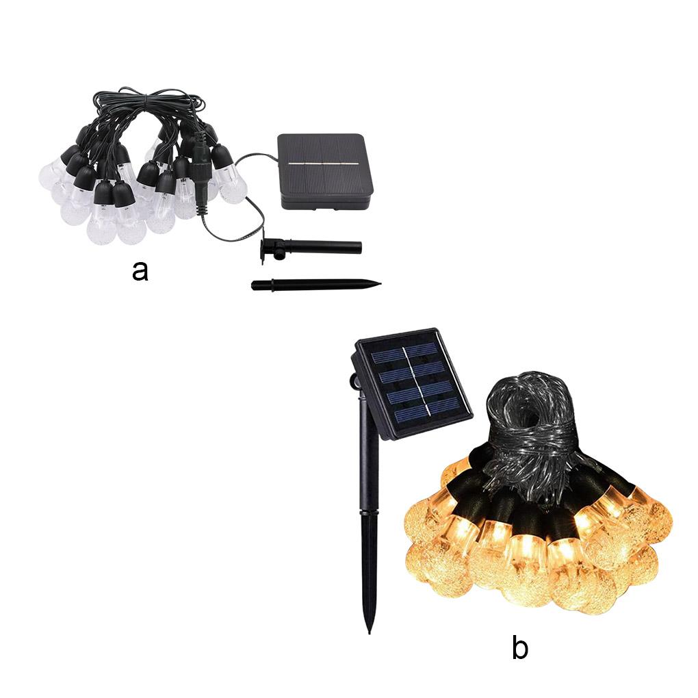 30LED Beads Solar Powered Light Strings Garden Waterproof LED Holiday Lighting Rechargeable RGB Lamp Home Decorative Lighting