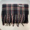 Korean Style Scarf Winter Warm Atmosphere  New Year and Christmas Warm Shawl  Student Retro Plaid Scarf