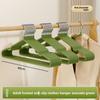Super Thick Matte Resin Coat Hanger, Seamless and Anti-slip, Adult Thickened Coat Hanger Support Coat Hanger