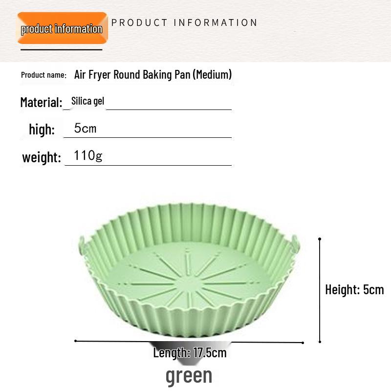 Silicone Air Fryer Baking Mat and Cake Tray