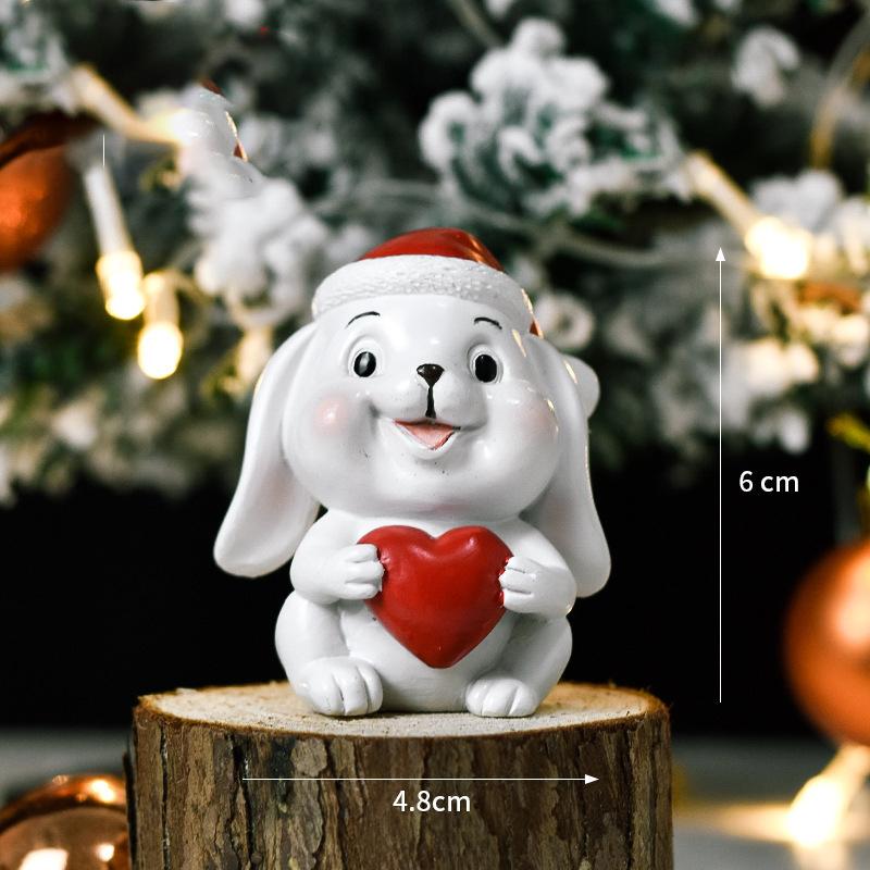 Christmas Theme Resin Micro Landscapes Xmas DIY Christmas Micro Landscapes Cute Santa Claus Snowman Christmas Gift Blind Boxes