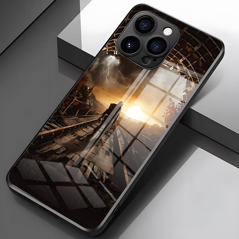 Metro 2033 Phone Case For IPhone 17 Pro Max 16 15 14 Pro Max 13 11 X Xs Xr 8 7Plus Glass Cover