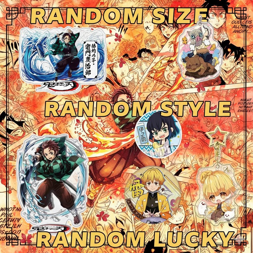 Anime Demon Slayer Acrylic Keychain Series Creative Pendant Kamado Tanjiro Zenitsu Agatsuma Nezuko Merchandise Accessories Gift
