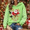 Women's Christmas Print Long Sleeve Top, Casual Comfortable Winter Shirt for Everyday Wear
