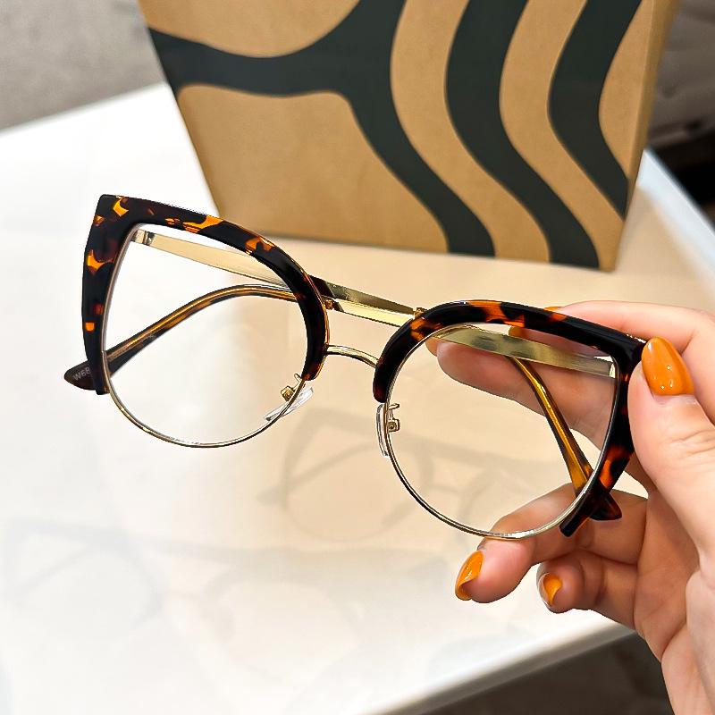Vintage Katzenauge Metall Lesebrille - Blaulichtfilter, Hohe Auflösung, Europäischer & Amerikanischer Stil