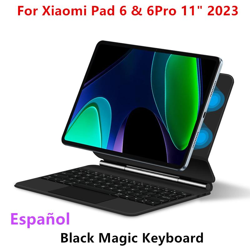 

HUWEI Folio Magic Keyboard для Xiaomi Pad 5 6 Pro для Mi Pad 6 5 Pro 11 Smart Case португальская испанская арабская французская клавиатура