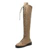 Hot Sale Large Size -3 Size Flat Bottom Over Knee Women's Boots Autumn and Winter New Suede Locomotive Boots