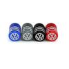 New 4pcs Car Logo Wheel Tire Stem Valve Caps Air Covers for Volkswagen Rline Golf GTI Bora Passat Jetta Beetle Tiguan Sciro