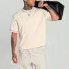 Puma Solid Color Loose Fit Crew Neck Short Sleeve T-Shirt Men Tops Beige 629346-87