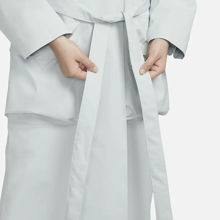 New Nike Trench Coats Women's Light Silver DV8231-034