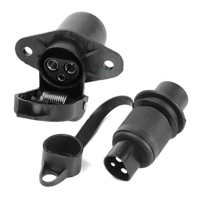 12V 3Pin Socket Trailer Adapter Power Cord Socket Connector For Truck Tractor