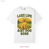 Lake Life My Dog Poodle 2025 T Shirt Patriotic Retro Vintage Designer Clothes Graphic Homme Fashion Unisex