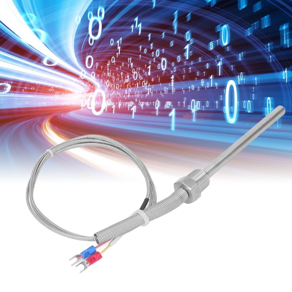 0‑1250℃ Thermocouple Sensor 8x100mm K Type Thermocouple Temperature Sensor Probe  HVAC Maintenance