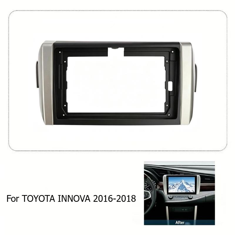 For TOYOTA INNOVA 2016+ 9 Inch Car Fascia Frame Decorative Panel Mounting Auto Interior Accessories Modification Panel