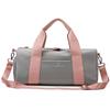 Dry and wet separation yoga fitness bag for women, cylindrical handbag for short trips, with separate shoe compartment, lightweight storage bag