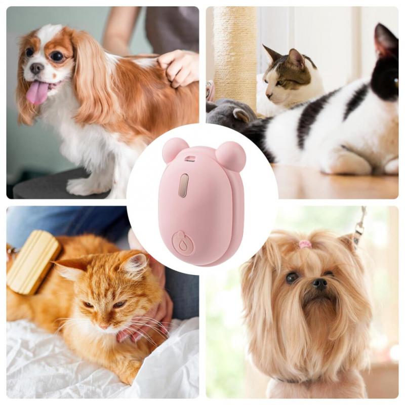 Dog Steam Brush, Rechargeable, Double Comb, Electric Grooming Tool, Portable for Long-Haired Pets, Anti-Static