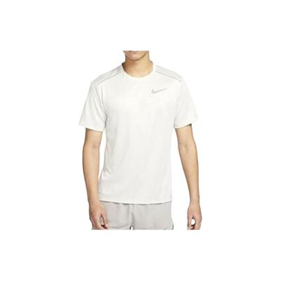 Düz Renk Antrenman Koşu Nefes Alabilir Hızlı Kuruyan Yuvarlak Yaka Kısa Kollu Tişört Erkek Üstleri Beyaz AJ7566-072