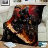 1PC Custom Name Rider Apocalypse Flannel Blanket Versatile,all-season Throw Suitable for the Living Room,bedroom,camping,travel,and Gift