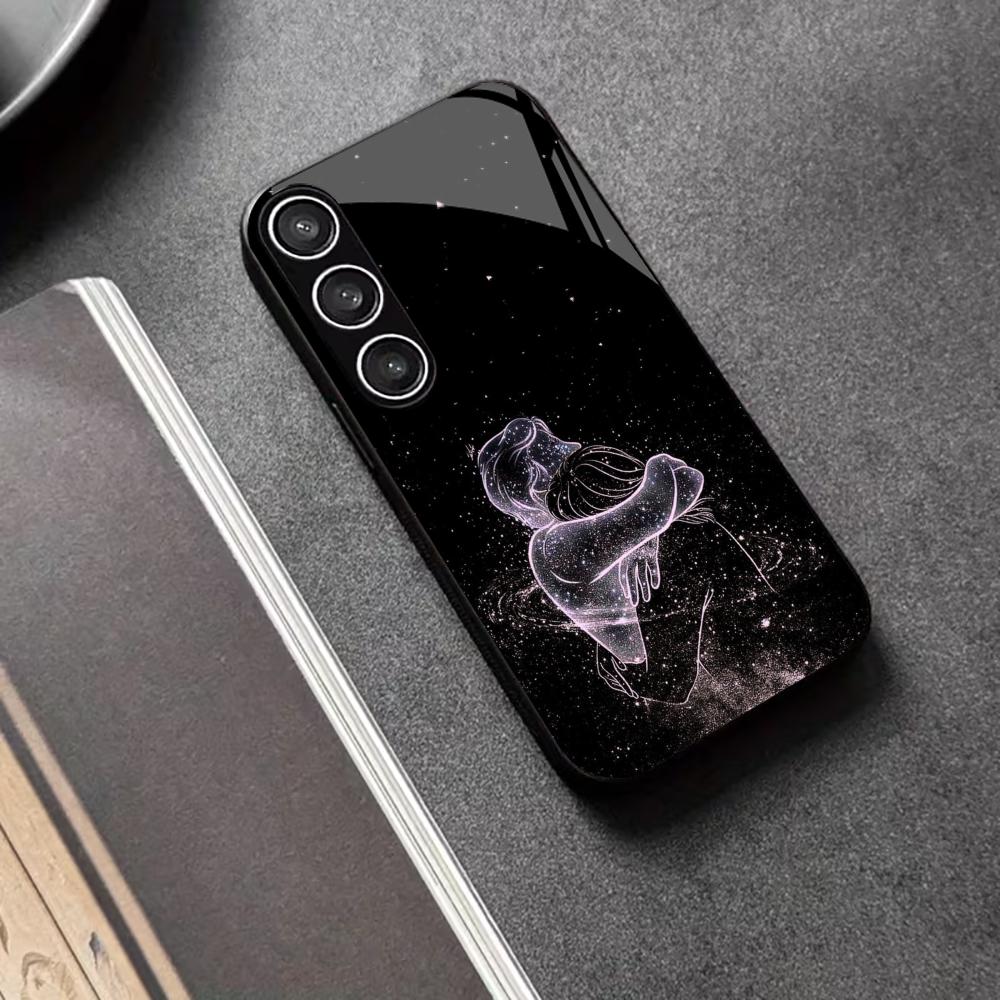 

подарок любовь lovers Чехол для телефона Стеклянный Чехол для телефона для Samsung Galaxy S26 S25 S24 S23 S22 FE, Ultra, Plus Ударопрочный GalaxyS25
