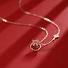 Xiangyun Ruyi Safety Lock Necklace Female Longevity Lock Pendant Mother'S Day Birthday Gift For Mom Premium Durable
