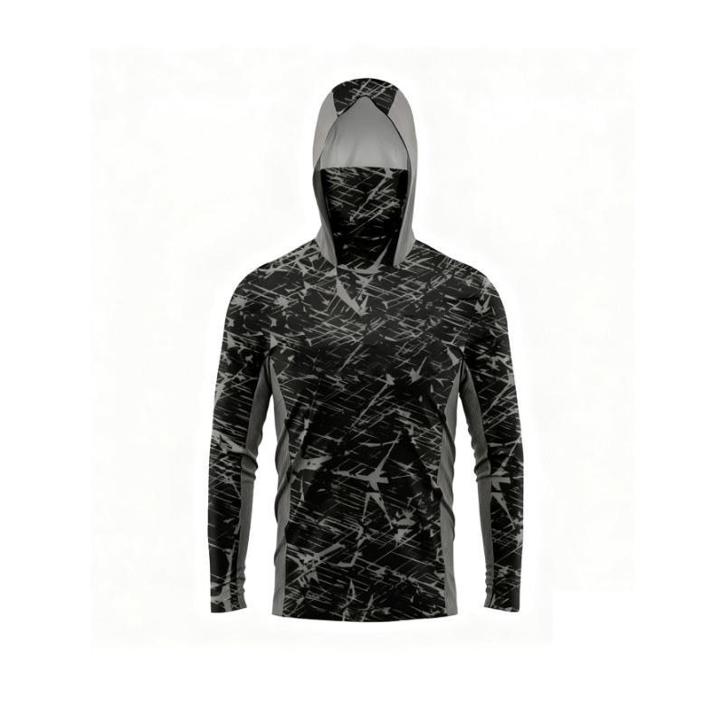 Fishing Shirts Breathable Fish Hoodie Clothes Men Jersey Long Sleeve Sweatshirts Summer Uv Protection Tops Wear