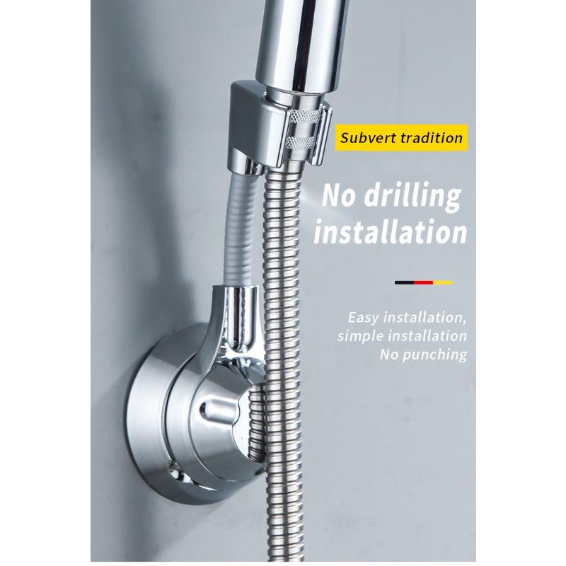 Rotation Suction Cup Shower Holder Multi-Direction Adjustment Shower Head Base Bathroom Nail Free Bracket Shower Accessories