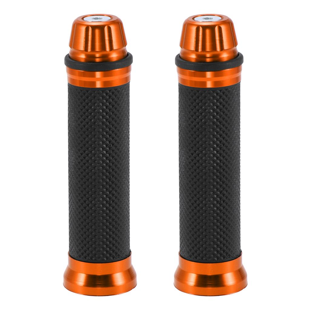 Motoforti Universal Motorcycle Hand Grips Cover Rubber Aluminum Alloy Handlebar Cover for Motorcycle Scooter Bicycle ATV 1pair