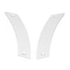 1 Pair Interior Door Pull Handle Aluminum Alloy Inner Door Handle Replacement Car Accessory