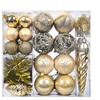 44pcs Shatterproof Electroplated Hanging Balls Christmas Tree Ornaments  New Year Decoration