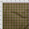 oneOone Cotton Flex Medium Blue Fabric Check Sewing Material Print Fabric By The Yard 40 Inch