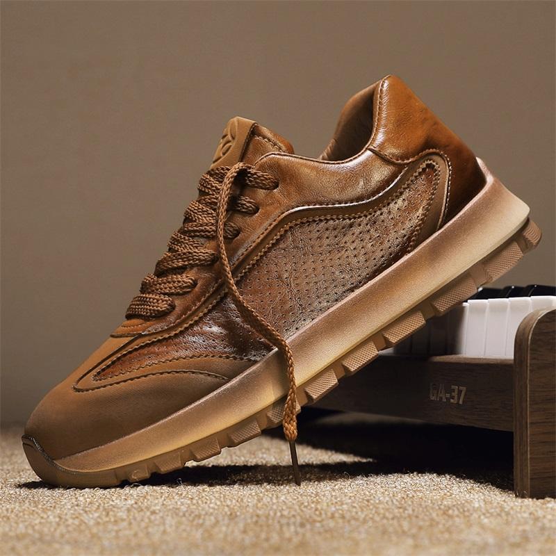 Scarpe da Ginnastica alla Moda CYYTL Uomo Scarpe Casual Moda Piattaforma Esterna Tennis Corsa Sport Escursionismo Lusso Skateboard Mocassini di Design Pelle