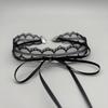 White Lace Bow Double Layer Hollow Versatile Clavicle Choker Necklace For Women