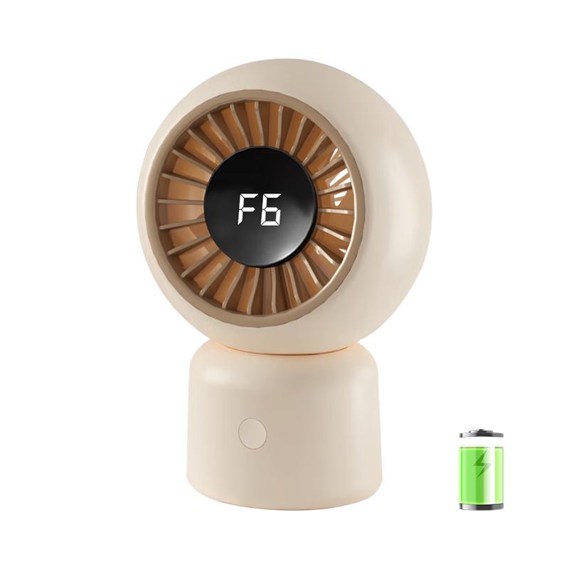 AUCMA Portable Rechargeable Oscillating USB Desk Fan