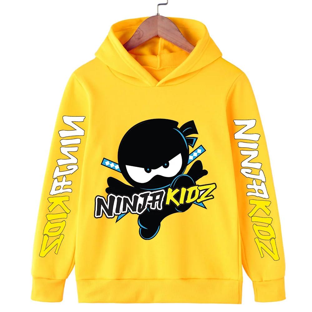 Autumn Ninja Cartoon Children's Hoodie Casual Hoodie Boy and Girl Pullover 4-14 Yrs Clothing Hoodie Polyester
