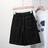 DIMANAF Plus Size Women Shorts Pants 2025  Summer Loose Short Basic High Waist Solid Pants Elastic Waist