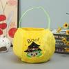 Traditional Velvets Pumpkin Candy Bag Seasonal Party Essential Storage Bag With Reinforced Handles Strong Fabric