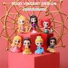 Figurine MINISO Set Șapte Piese Prințese Versiune Mică Q, Figurine de Colecție, Potrivite pentru o Varietate de Tipuri de Camere, Ornamente pentru Păpuși de Casă