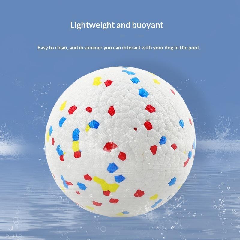 1Pcs Non Squeak Interactive Puppy Toy Bite Resistant Solid Dog Ball Toys High Elasticity E-Tpu Pet Chew Ball Toy