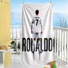 Crz Football Legends Beach Towel Super Soft & Absorbent Comfortable Lightweight Suitable for Swimming, Gym, Camping, Yoga Vacation